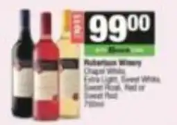Spar Robertson Winery offer