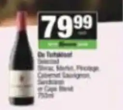 Spar De Tintaloor Selected Shiraz, Merlot, Pinotage, Cabernet Sauvignon, Sandblom or Cape Blend offer