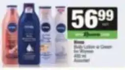 Spar Nivea Body Lotion & Cream for Women Assorted offer