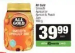 Spar All Gold Smooth Apricot Jam offer