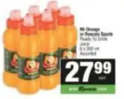Spar Mi Oranges or Rascais Sports Juice Assorted offer