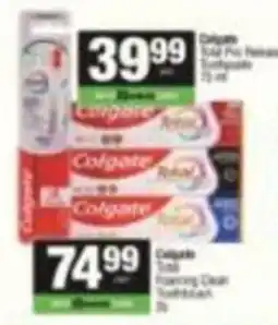 Spar Colgate Total Toothpaste offer