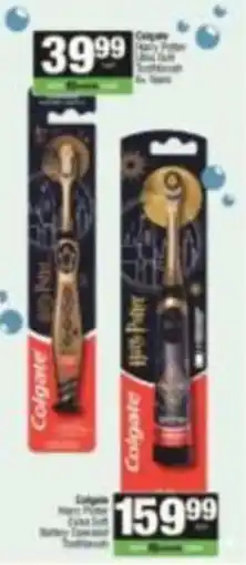 Spar Colgate Harry Potter Ultra Soft Battery Operated Toothbrush offer