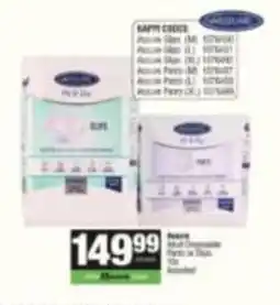 Spar Assure Adult Disposable Pants or Sips Assorted offer