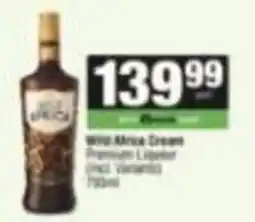 Spar Wild Africa Cream Premium Liqueur offer
