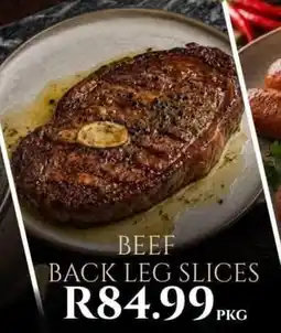 Take 'n Pay Beef back leg slices offer