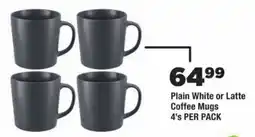 OK Foods Plain White or Latte Coffee Mugs offer