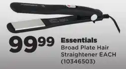 OK Foods Essentials Broad Plate Hair Straightener offer