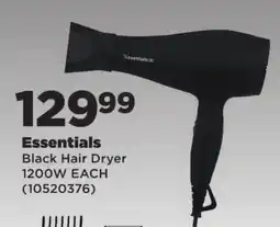 OK Foods Essentials Black Hair Dryer offer
