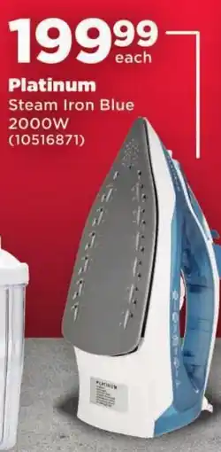 OK Foods Platinum Steam Iron Blue offer