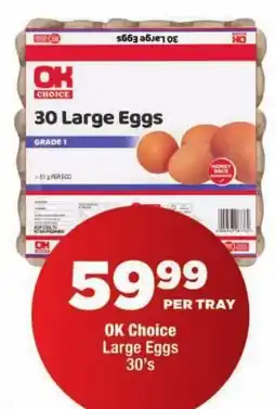 OK Foods OK Choice Large Eggs offer