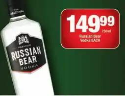 OK Liquor Russian Bear Vodka offer