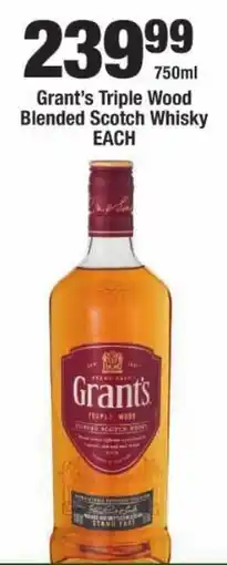 OK Liquor Grant's Triple Wood Blended Scotch Whisky offer