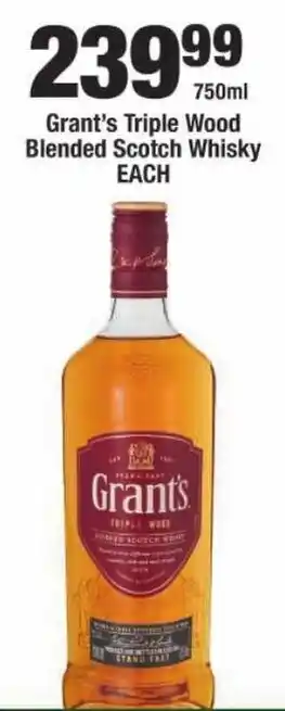 Grant's Triple Wood Blended Scotch Whisky