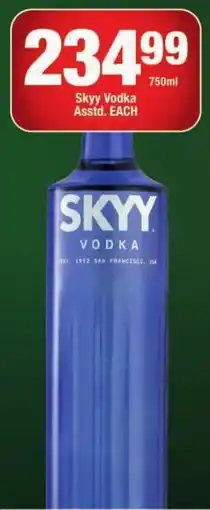 OK Liquor Skyy Vodka offer