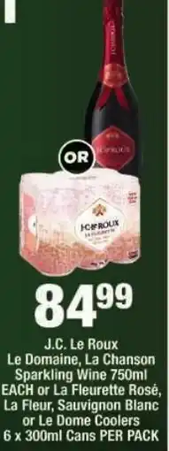 OK Liquor J.C. Le Roux Le Domaine, La Chanson Sparkling Wine offer
