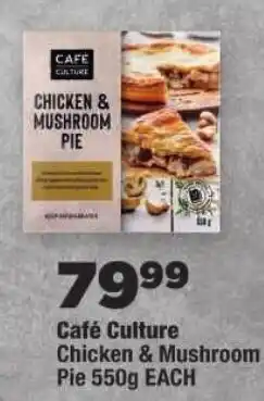 OK Foods Café Culture Chicken & Mushroom Pie offer