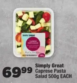 OK Foods Simply Great Caprese Pasta Salad offer