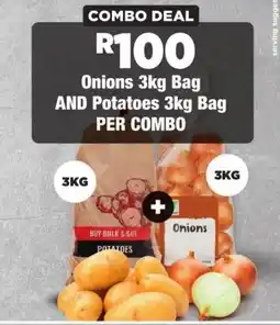 OK Foods Onions 3kg Bag AND Potatoes 3kg Bag offer