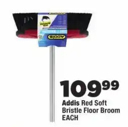 OK Foods Addis Red Soft Bristle Floor Broom offer