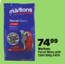 OK Foods Marltons Parrot Menu with Chilli offer