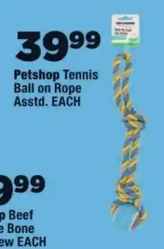 OK Foods Petshop Tennis Ball on Rope offer