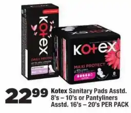 OK Foods Kotex Sanitary Pads Assorted offer