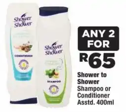 OK Foods Shower to Shower Shampoo or Conditioner offer