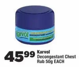 OK Foods Karvol Decongestant Chest Rub offer