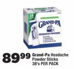 OK Foods Grand-Pa Headache Powder Sticks offer