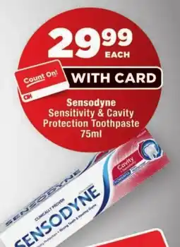 OK Foods Sensodyne Sensitivity & Cavity Protection Toothpaste offer