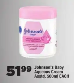 OK Foods Johnson's Baby Aqueous Cream offer