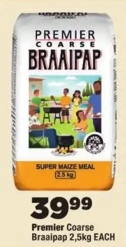 Premier Coarse Braaipap