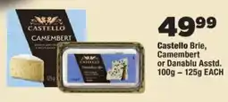 OK Foods Castello Brie, Camembert or Danablu Assstd. offer
