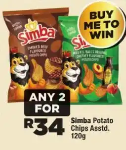 OK Foods Simba Potato Chips Assorted offer