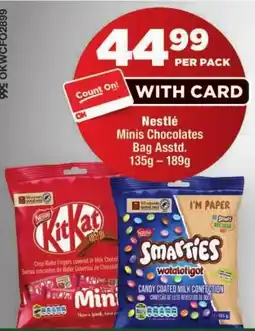 OK Foods Nestlé Minis Chocolates offer