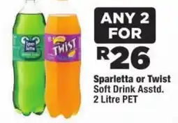 OK Foods Sparletta or Twist Soft Drink Assorted offer
