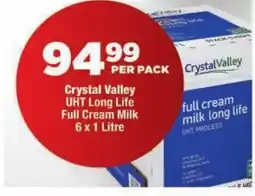 OK Foods Crystal Valley UHT Long Life Full Cream Milk offer