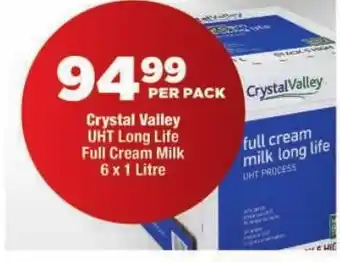 Crystal Valley UHT Long Life Full Cream Milk