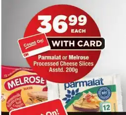 OK Foods Parmalat or Melrose Processed Cheese Slices offer