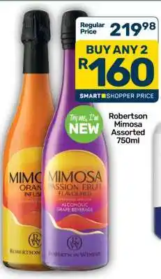 Pick n Pay Robertson Mimosa Assorted 750ml offer