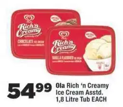 OK Foods Ola Rich 'n Creamy Ice Cream Assorted offer