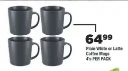 OK Foods Plain White or Latte Coffee Mugs offer