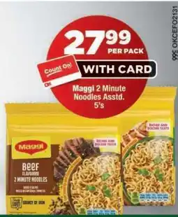 OK Foods Maggi 2 Minute Noodles Assorted 5's offer