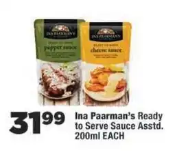 OK Foods Ina Paarman's Ready to Serve Sauce Asstd offer