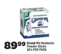 OK Foods Grand-Pa Headache Powder Sticks offer