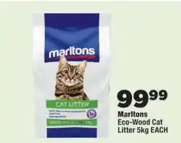OK Foods Marltons Eco-Wood Cat Litter 5kg EACH offer