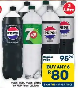 Pick n Pay Hypermarket Pepsi Max, Pepsi Light or 7UP Free offer