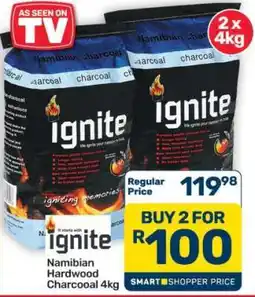 Pick n Pay Hypermarket Ignite Namibian Hardwood Charcoal 4kg offer