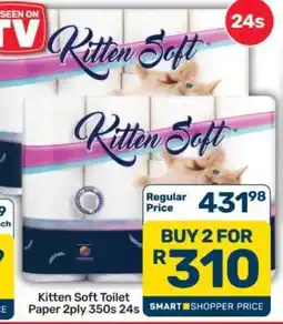 Pick n Pay Hypermarket Kitten Soft Toilet Paper 2ply 350s 24s offer